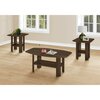 Monarch Specialties Table Set, 3pcs Set, Coffee, End, Side, Accent, Living Room, Walnut Laminate, Transitional I 7872P